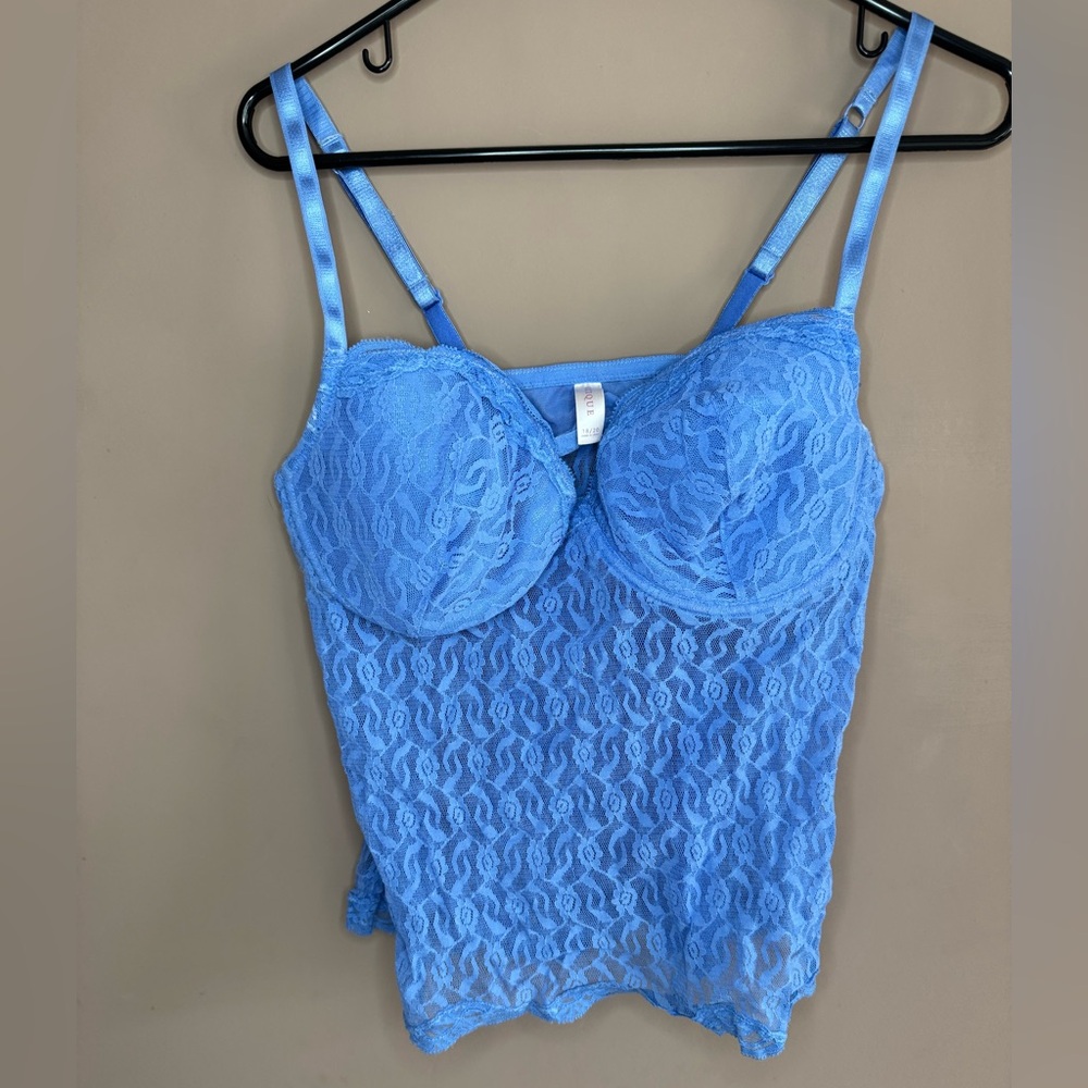 Cacique Blue Lace Camisole Lingerie